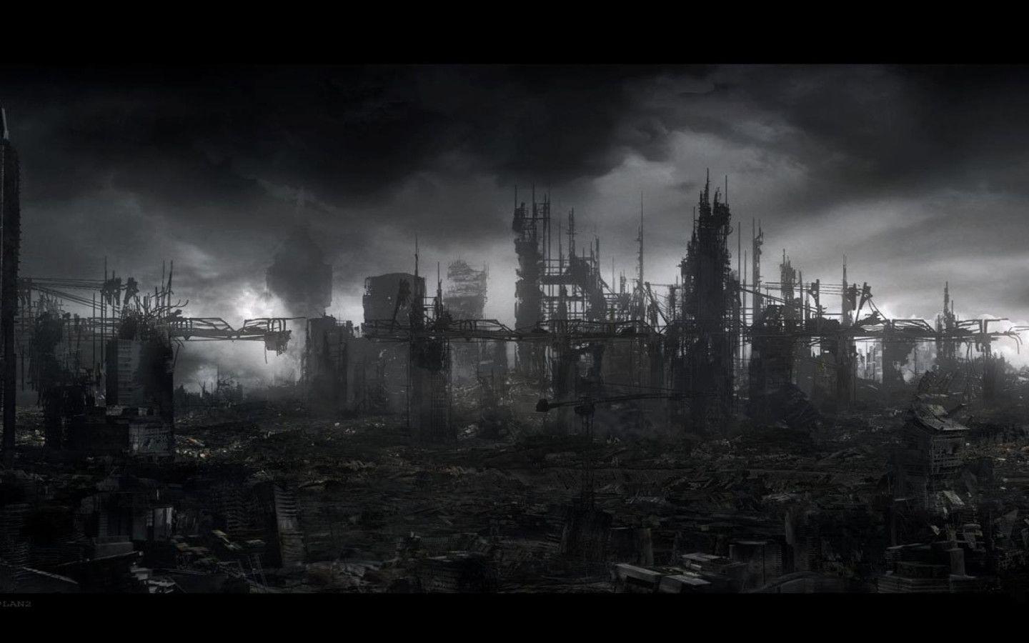 1440x900 Dark City Wallpaper 17950