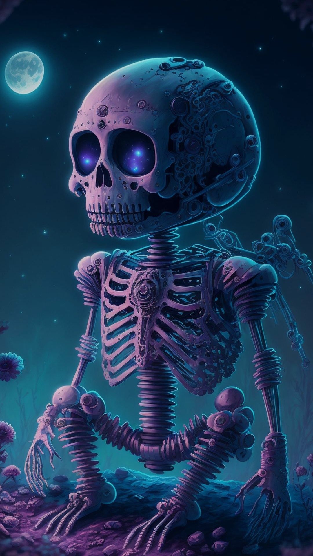 1080x1920 Skeleton Wallpaper for Android Mobile Smartphone [Full HD]