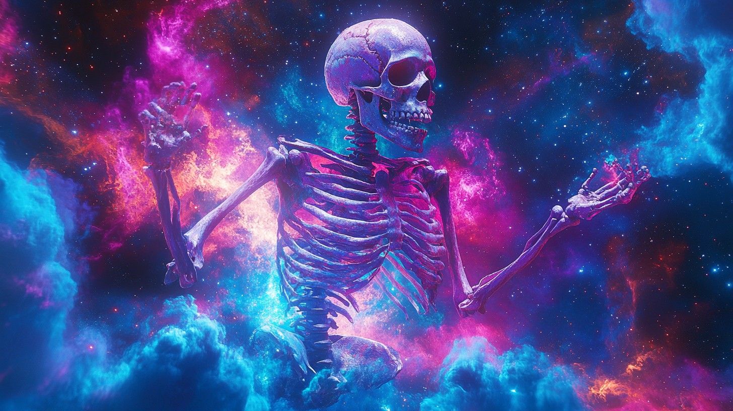1456x816 Download Skeletal cosmic dance Image, Cosmos, Nebula