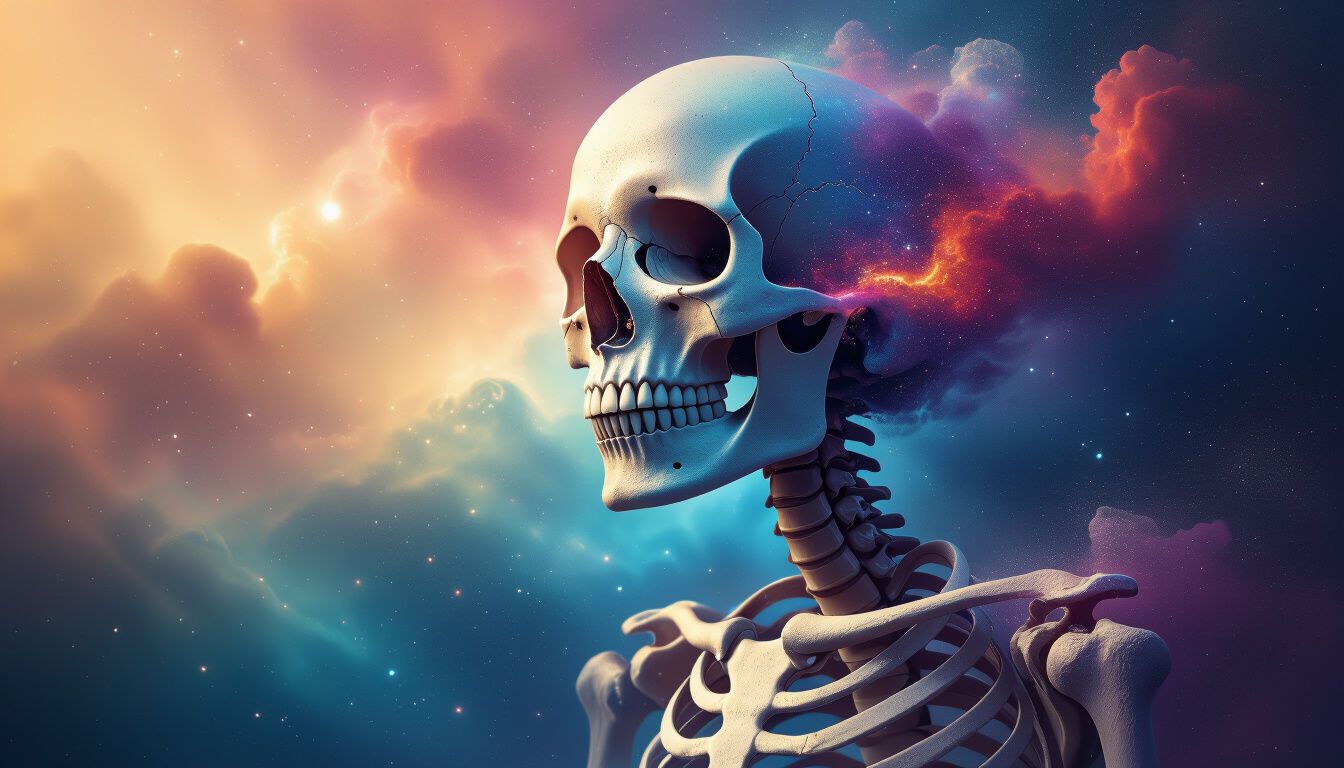 1344x768 Aesthetic Art Skeleton Wallpaper Yours!