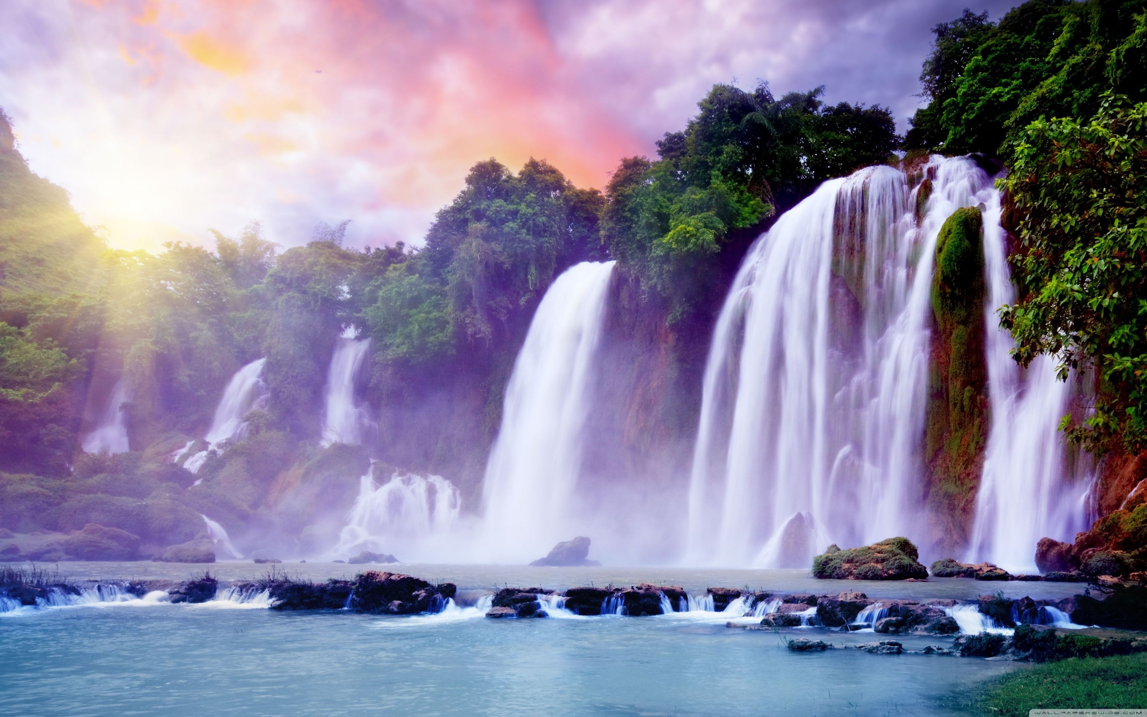 3840x2400 Tropical Waterfall 4K UHD Wallpaper for UltraHD Desktop and TV : Widescreen and UltraWide Display : Dual Monitor : Smartphone and Tablet Devices