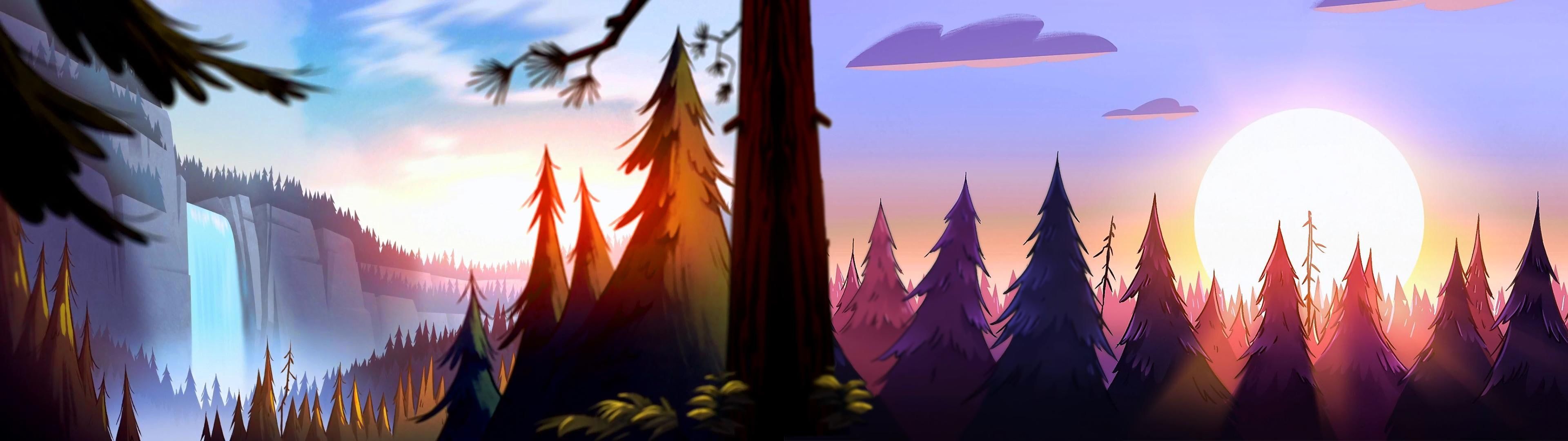 3840x1080 Fall Dual Monitor Wallpaper