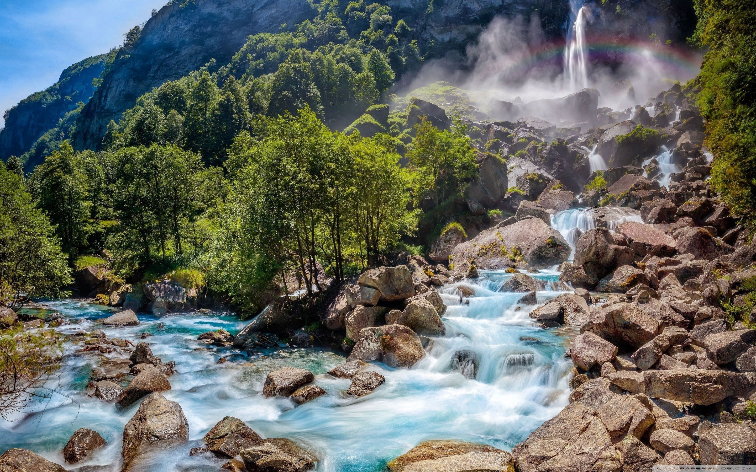 2880x1800 Waterfall, Green Nature 4K UHD Wallpaper for UltraHD Desktop and TV : Widescreen and UltraWide Display : Dual Monitor : Smartphone and Tablet Devices