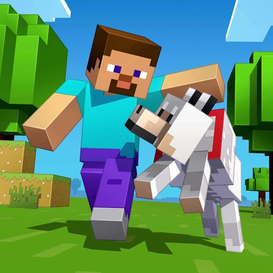 1080x1080 Descargar ¡Laaventura te espera con las mascotas de Minecraft! Fondos de pantalla