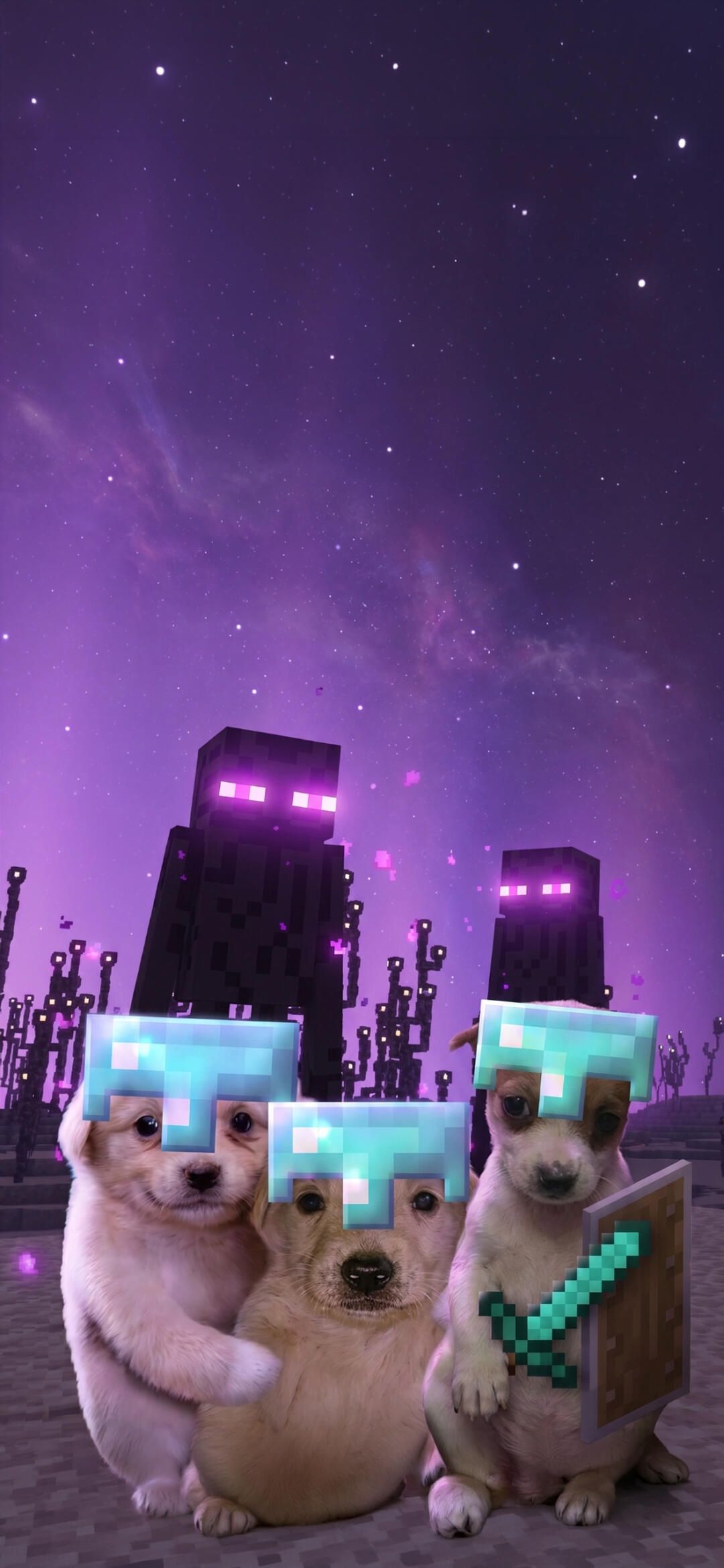 1080x2340 Minecraft Puppy Guardians Wallpaper 750x1334 Wallpaper For IPhone 6 6s 7 IPhone SE (2nd 3rd Gen)