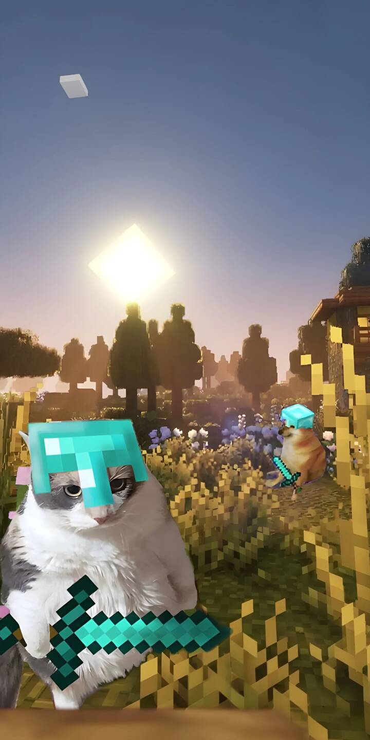 720x1440 Artistic Forest Critters Minecraft iPhone 4k