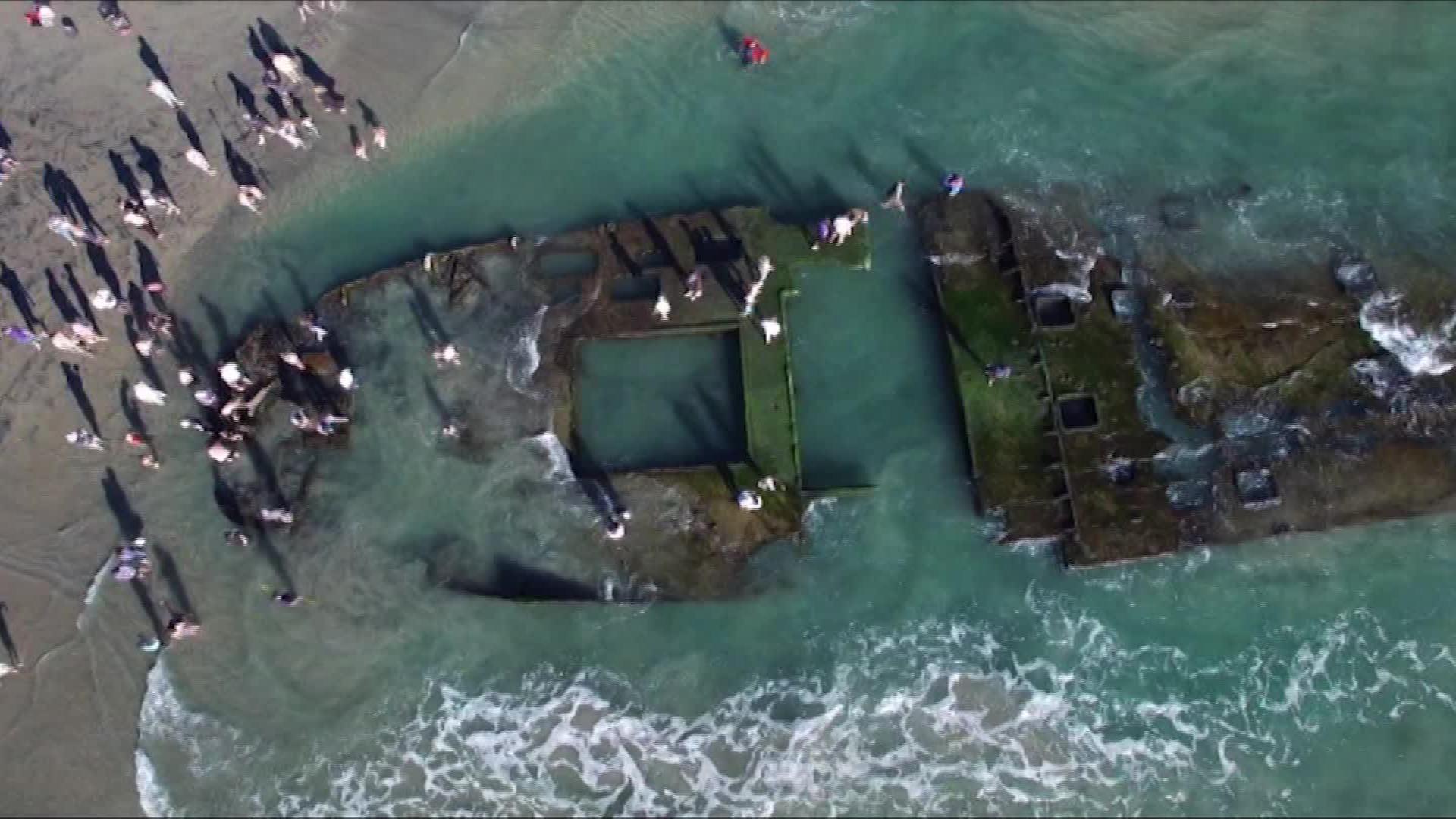 1920x1080 Shipwreck emerges off California coast after 8 decades