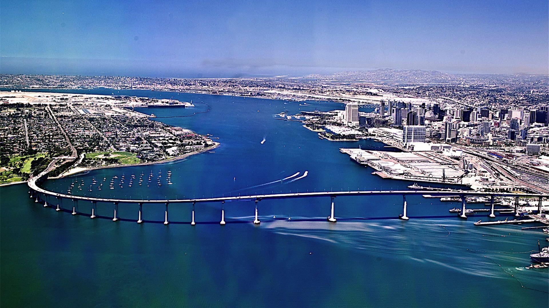 1920x1080 Coronado Bridge Picture Wallpaper HD 1920x1080. Coronado bridge, Favorite places, Travel usa