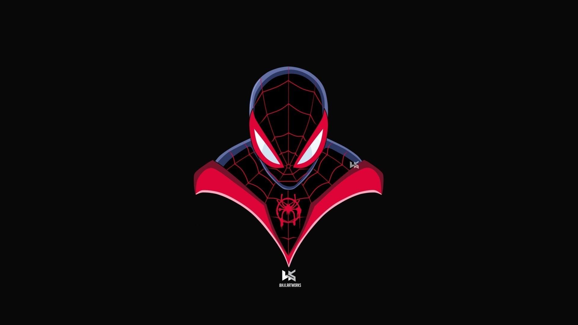 1920x1080 Desktop Wallpaper Spider Man, Miles Morales, Minimal, Art, HD Image, Picture, Background, E4b72f