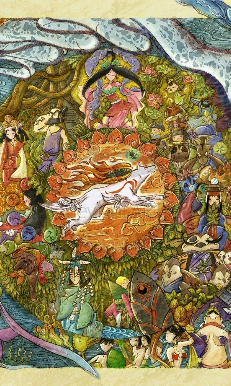 768x1280 Okami Phone Wallpaper