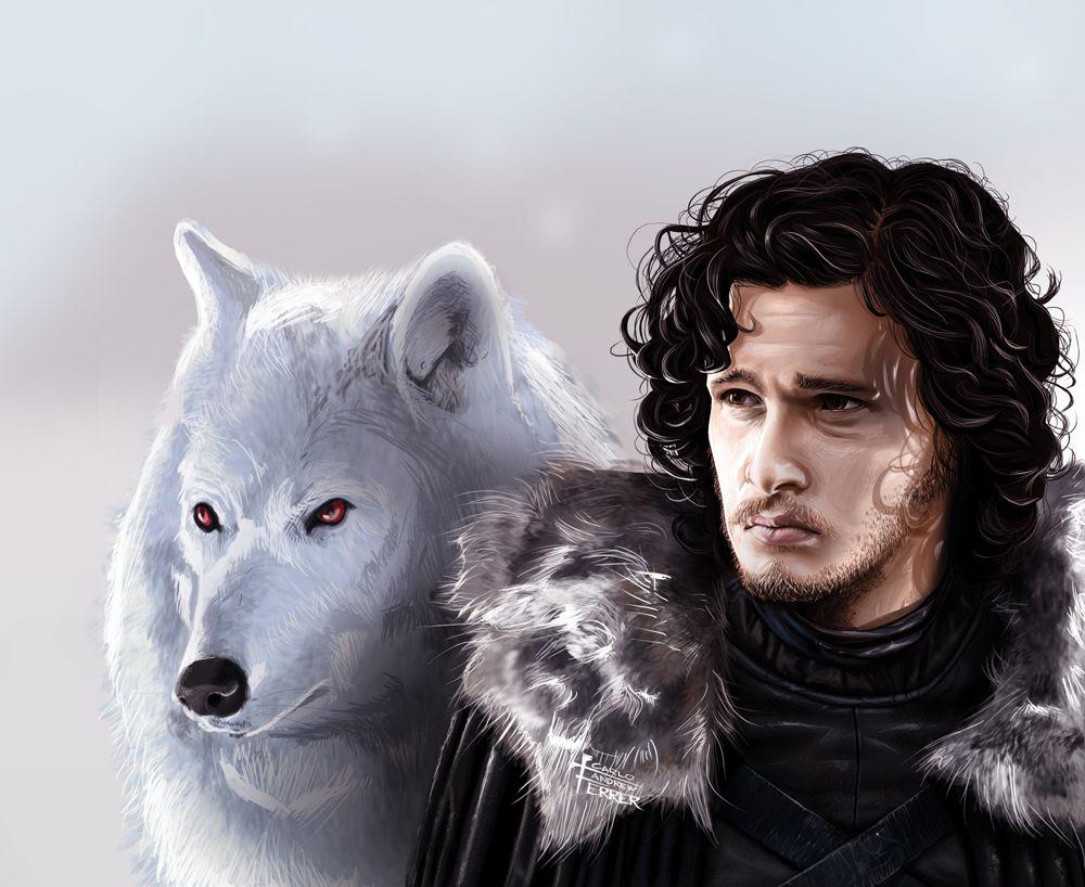 1000x818 Jon Snow And Snow Bear HD Wallpaper