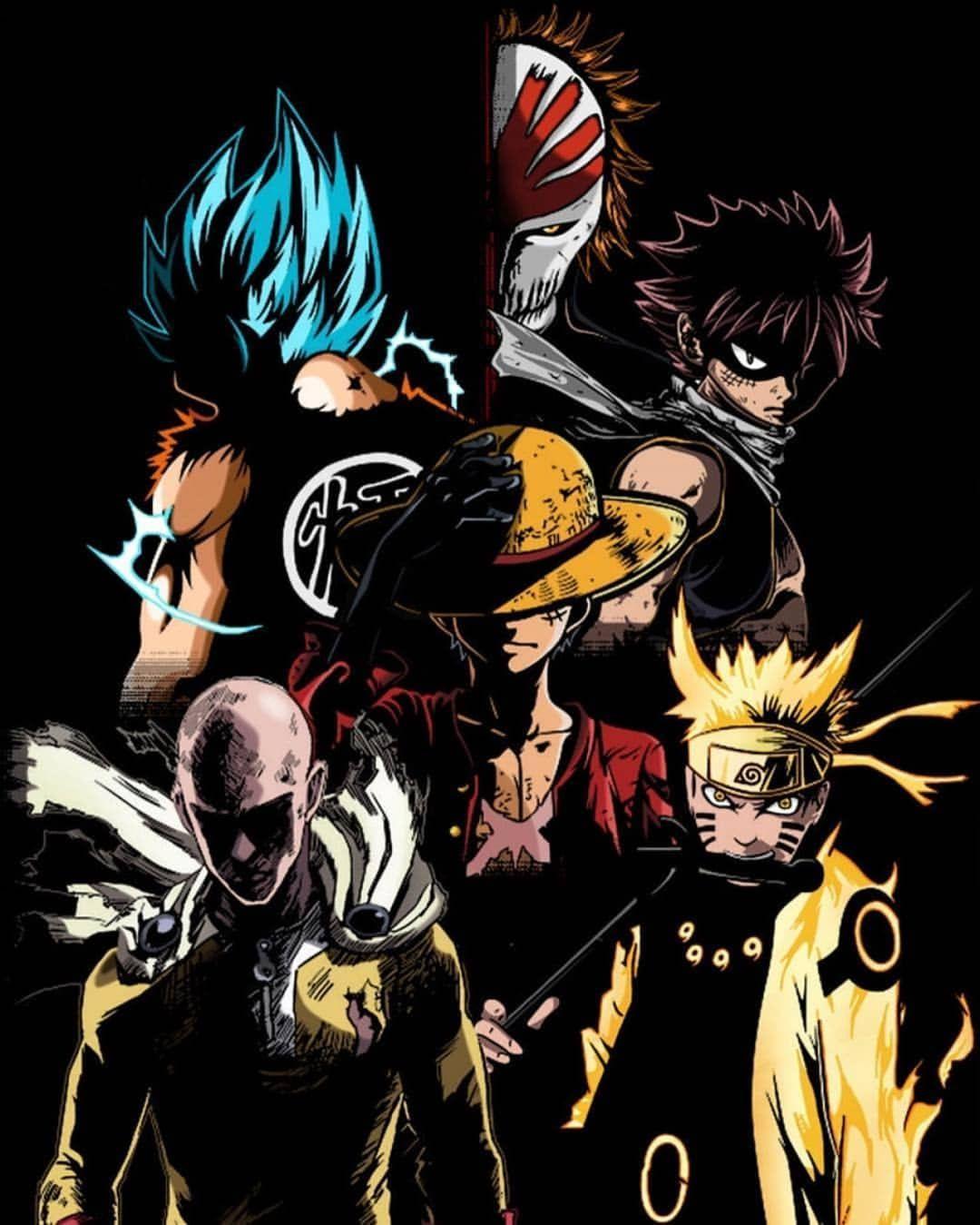 1080x1349 Goku And Naruto Wallpaper