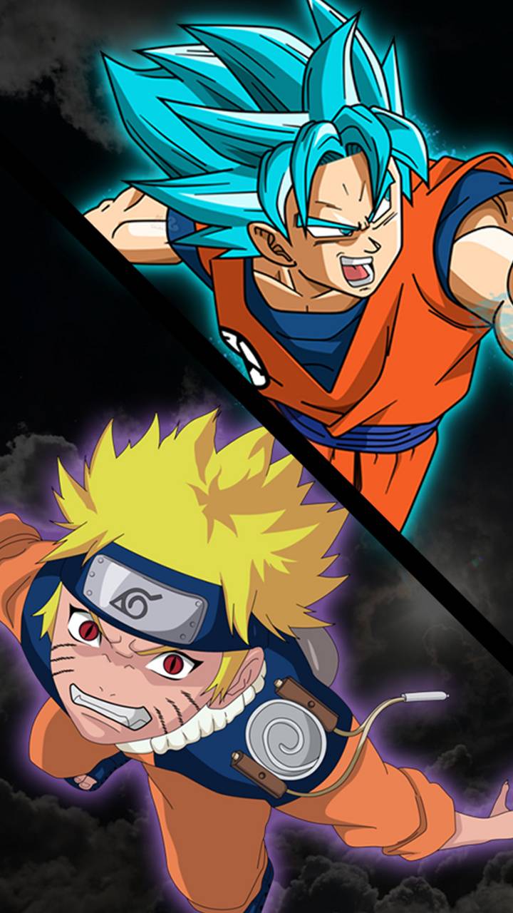 720x1280 Goku And Naruto Wallpaper