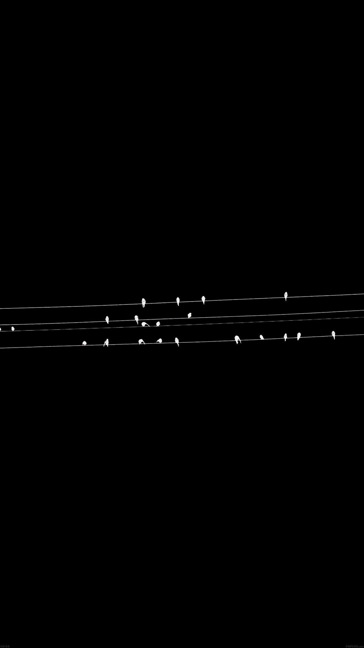 1242x2208 Black Minimalist iPhone Wallpaper .