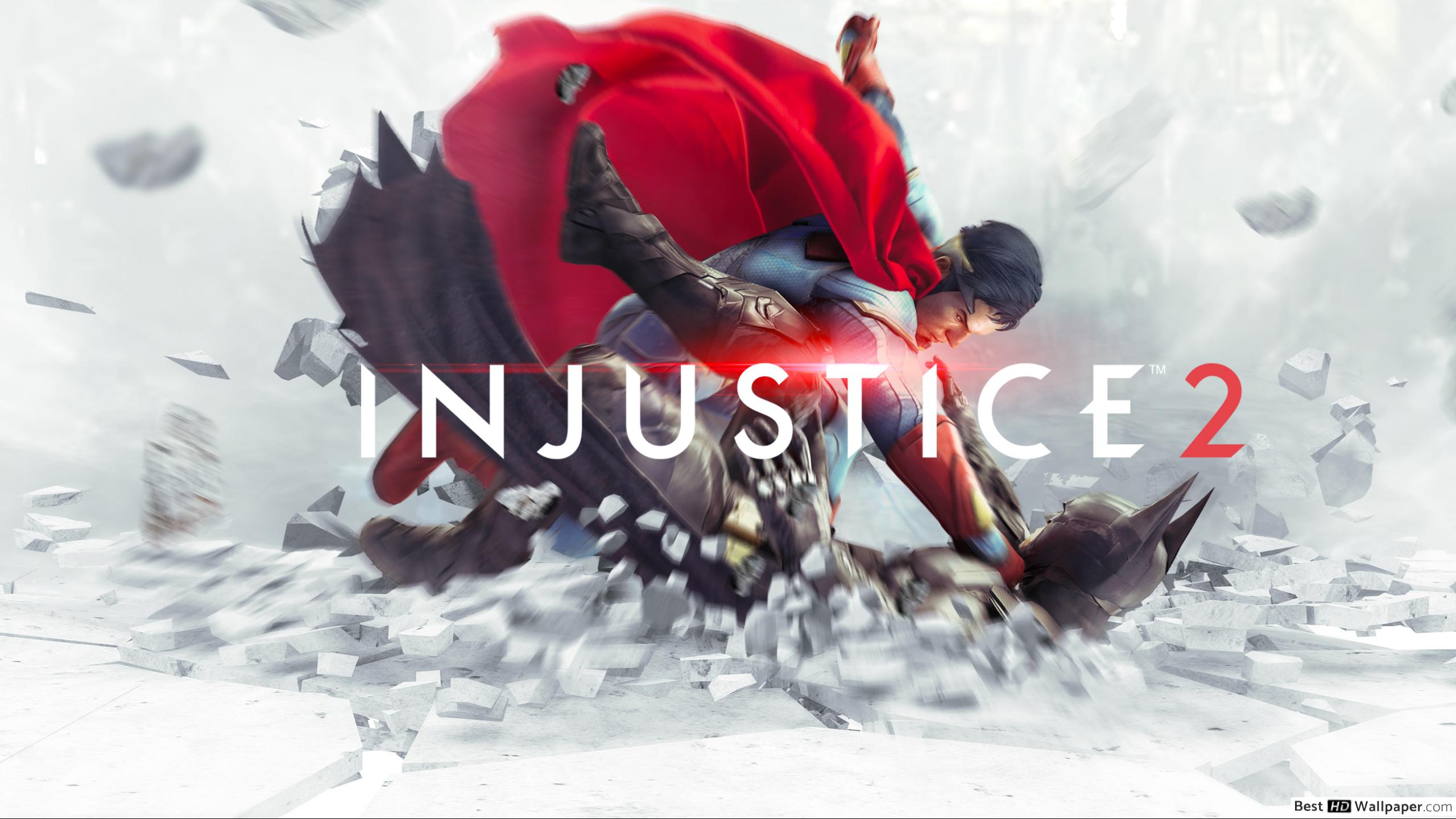 2560x1440 Injustice 2 game vs Superman HD wallpaper download