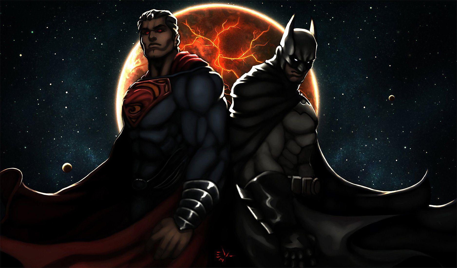 1876x1100 Superman Batman Wallpaper