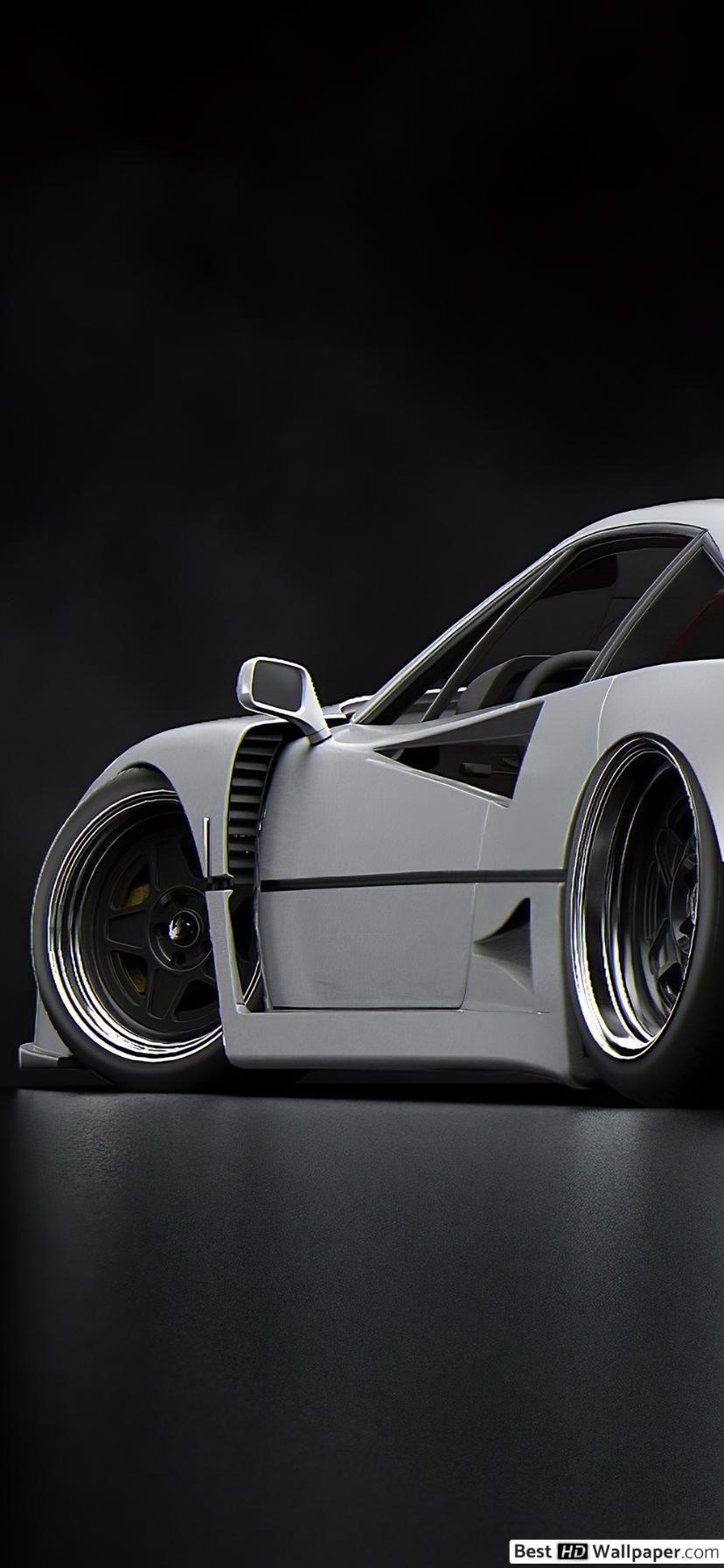 828x1792 Ferrari F40 HD wallpaper download