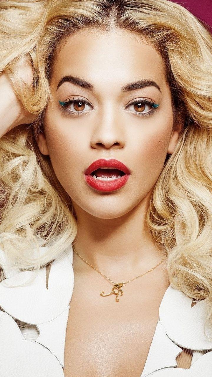 720x1280 Celebrity, blonde, red lips, Rita Ora, 720x1280 wallpaper. Celebrity wallpaper, Celebrities, Rita ora