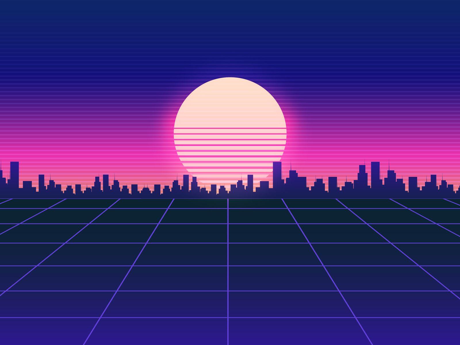 1600x1200 Retrowave Road 4k 1600x1200 Resolution HD 4k Wallpaper, Image, Background, Photo and Picture