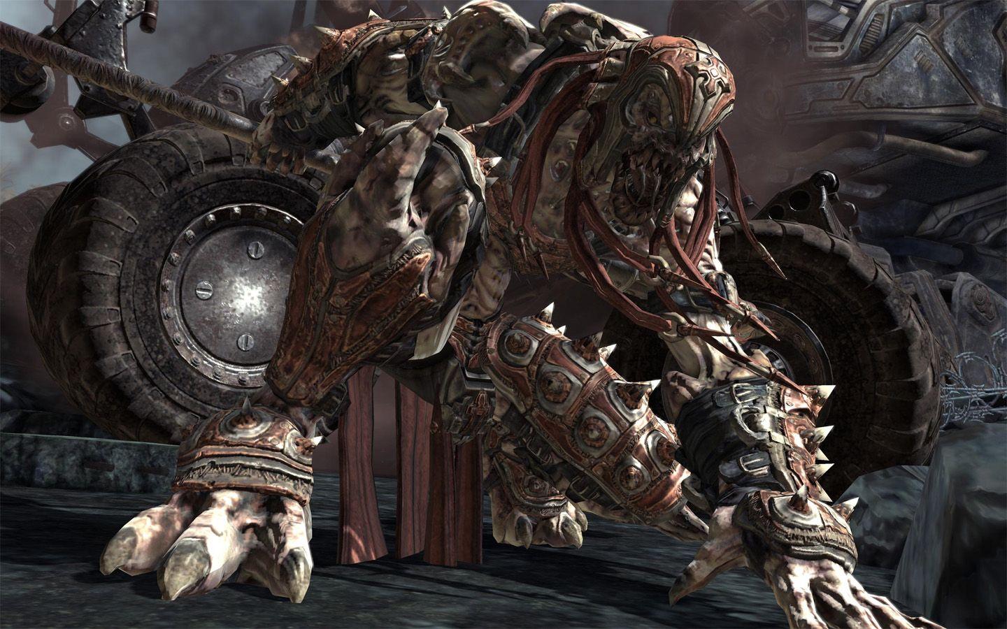 1440x900 3D view, monsters, Gears of War, Gears of War 2 wallpaper