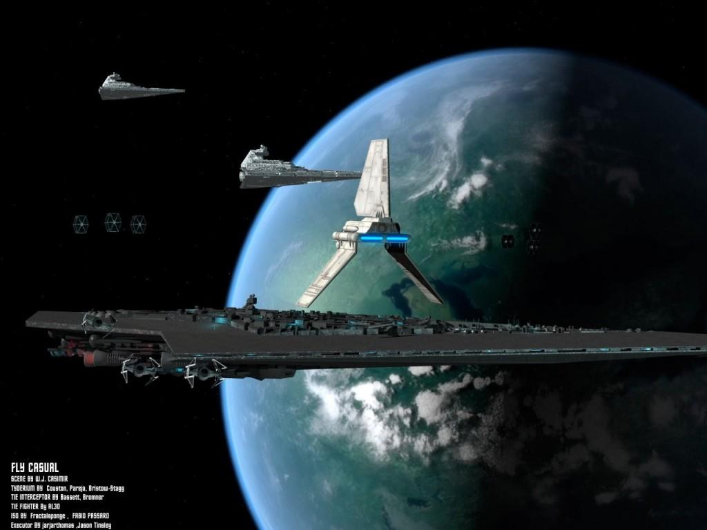 1024x768 3D Star Wars Desktop Wallpaper