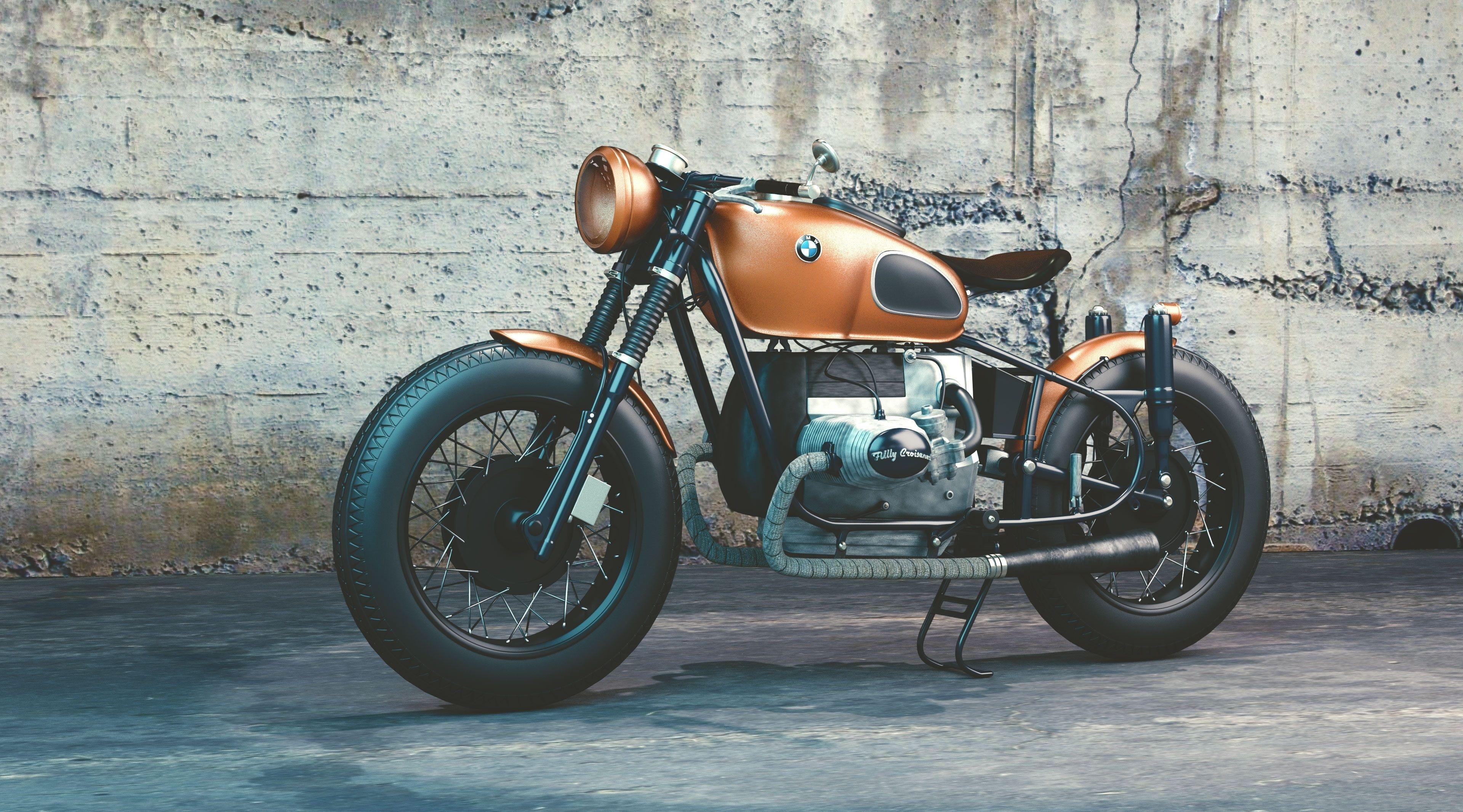 3840x2133 BMW Motorcycle, brown cafe racer motorcycle #Artistic D #Travel #Vintage #Design #Motorcycle #Conc. Cafe racer motorcycle, Motorcycle wallpaper, Bmw motorcycles