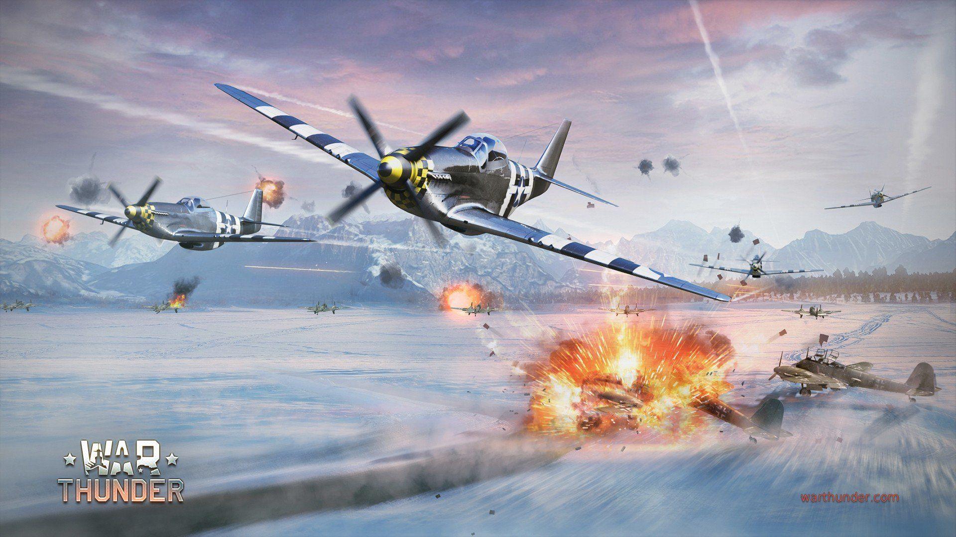 1920x1080 War Thunder, Airplane, Gaijin Entertainment, North American P 51 Mustang HD Wallpaper / Desktop and Mobile Image & Photo