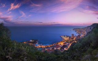 1280x804 Monaco Winter Clouds Panorama wallpaper. Monaco Winter Clouds Panorama