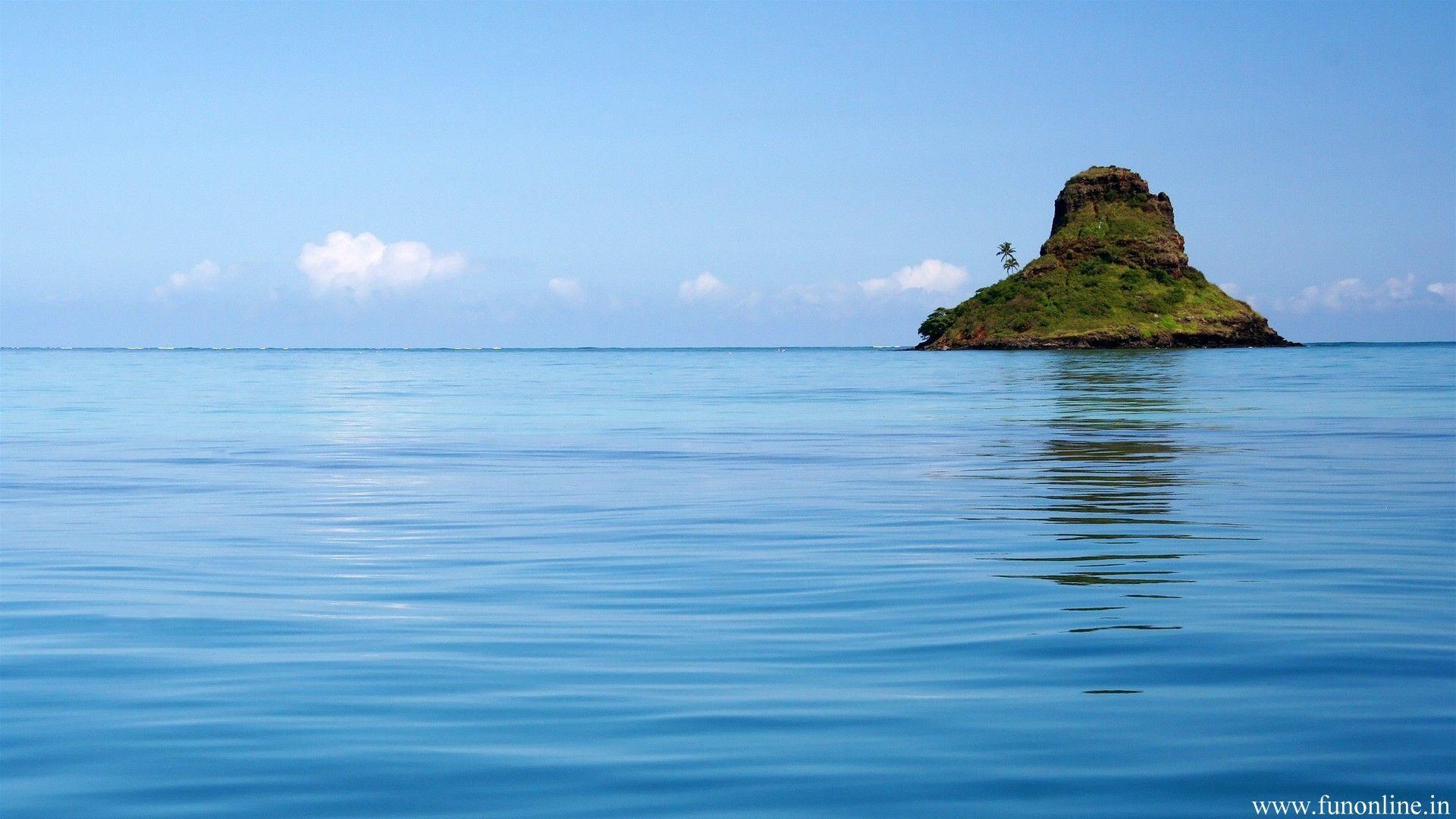1920x1080 alone. Wallpaper, wallpaper, island, nature, fun, alone. Holiday travel, Island holiday, Holiday home