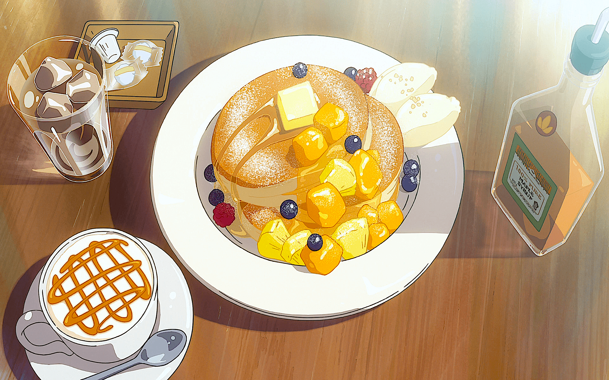 2560x1600 Anime Food Wallpaper