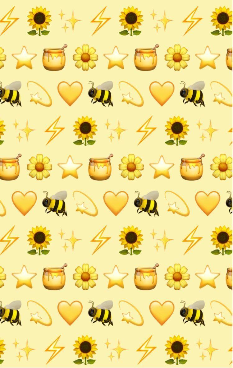 750x1184 Aesthetic Background Yellow Flowers #aesthetic #aestheticallypleasing #chillvibes. Emoji wallpaper iphone, iPhone wallpaper yellow, Emoji wallpaper