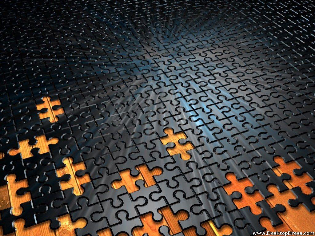 1024x768 Desktop Wallpaper 3D Background Wooden and Metal Floor