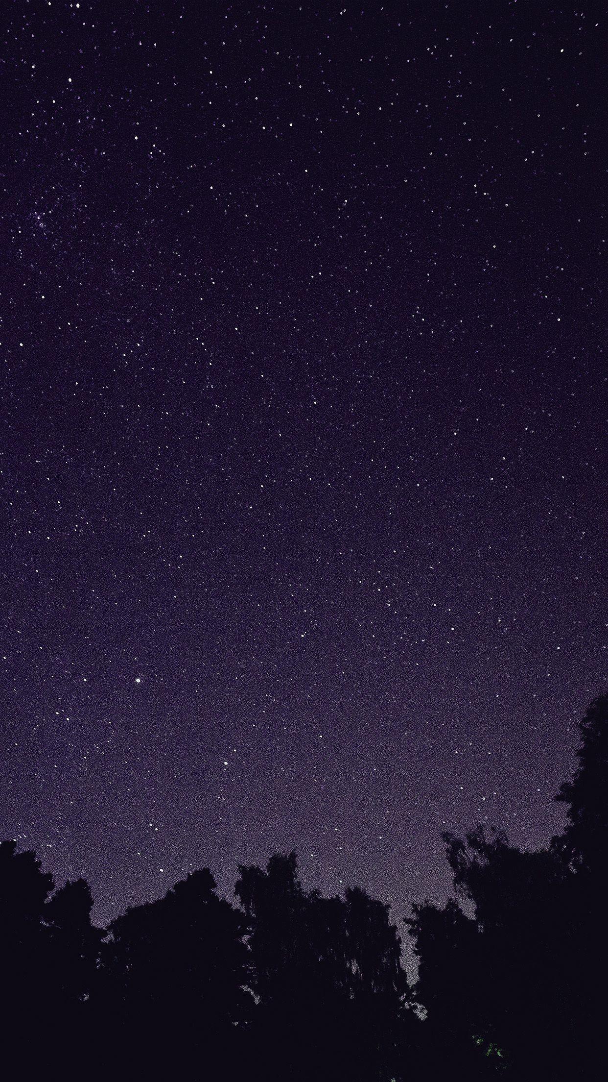 1242x2208 Galaxy Midnight Purple Galaxy Dark Purple Wallpaper