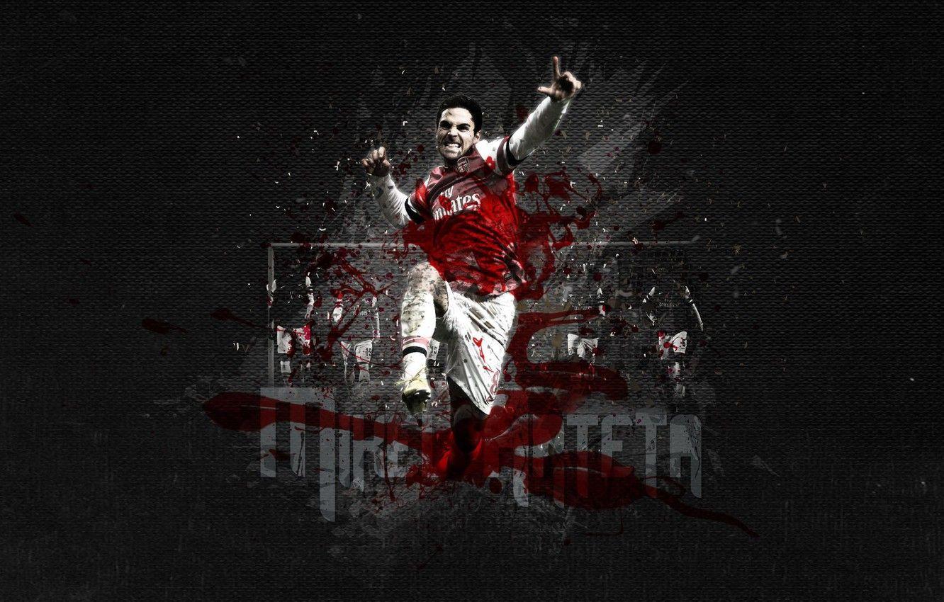 1332x850 Wallpaper background, the inscription, player, Arsenal, Arsenal, Football Club, The Gunners, The gunners, Football club, Mikel Arteta, Mikel Arteta image for desktop, section спорт