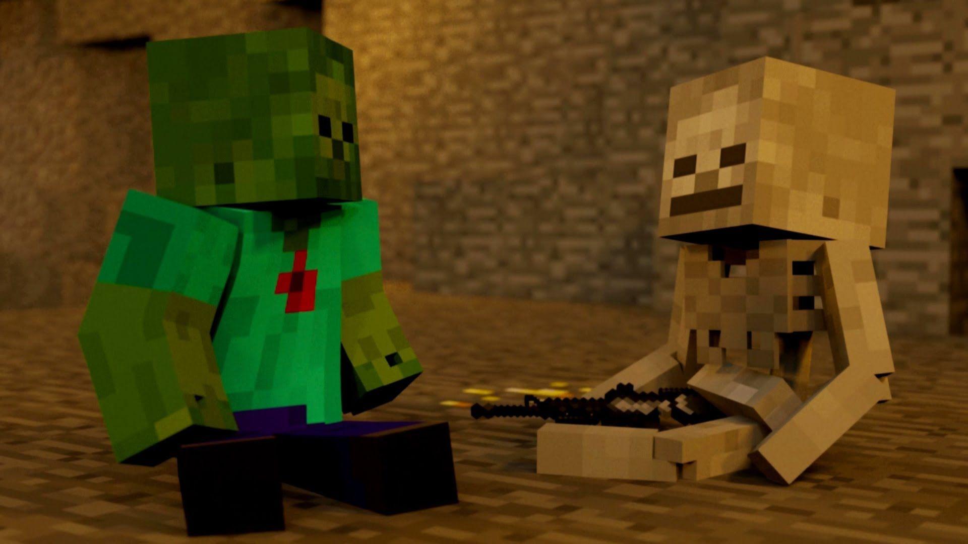 1920x1080 Minecraft Girl Naked Photo Zombie Minecraft