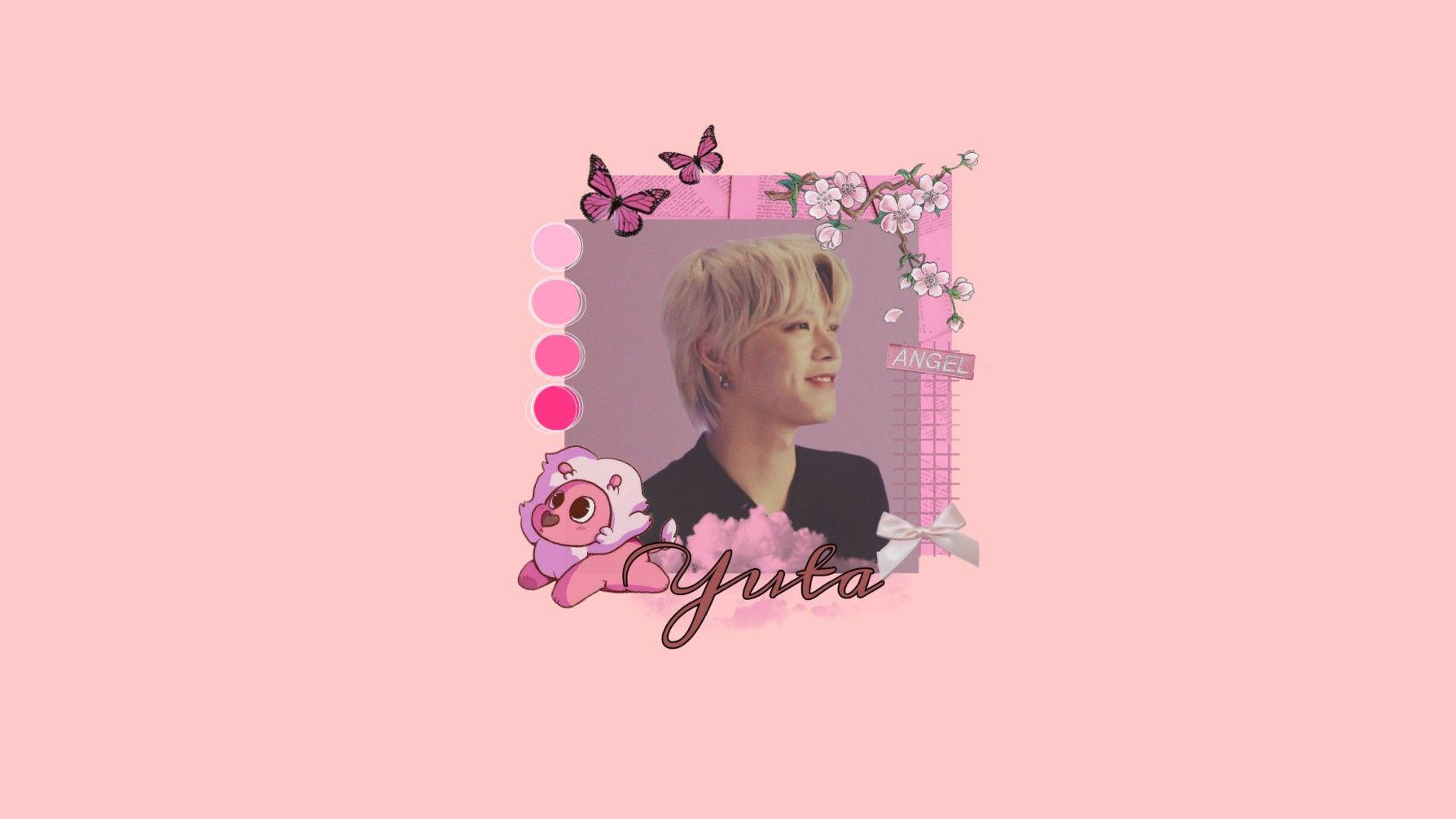 1788x1006 yuta simple wallpaper kpop yuta for desktop windows mac etc. Pink wallpaper desktop, Aesthetic desktop wallpaper, Pink wallpaper laptop