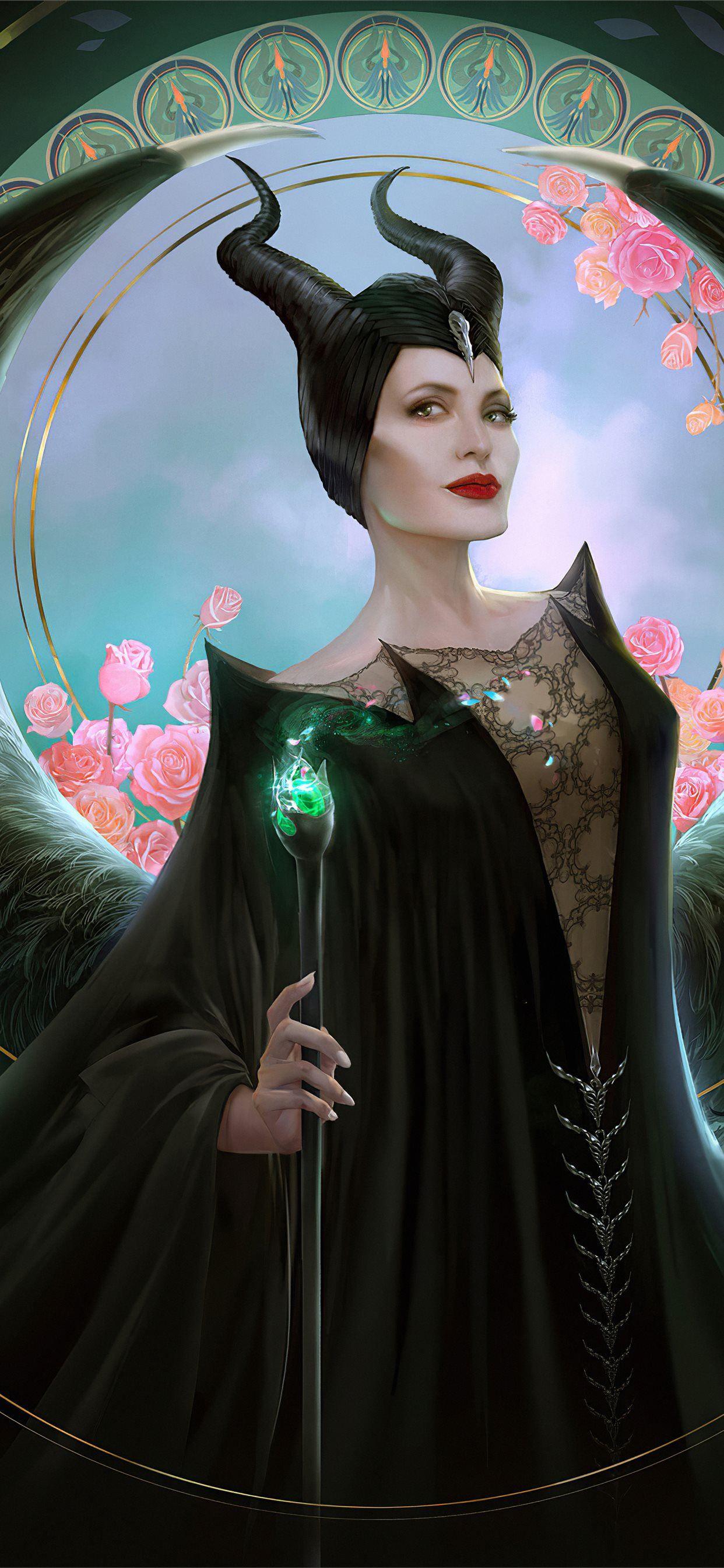 1242x2688 maleficent 2 movie art iPhone X Wallpaper Free Download