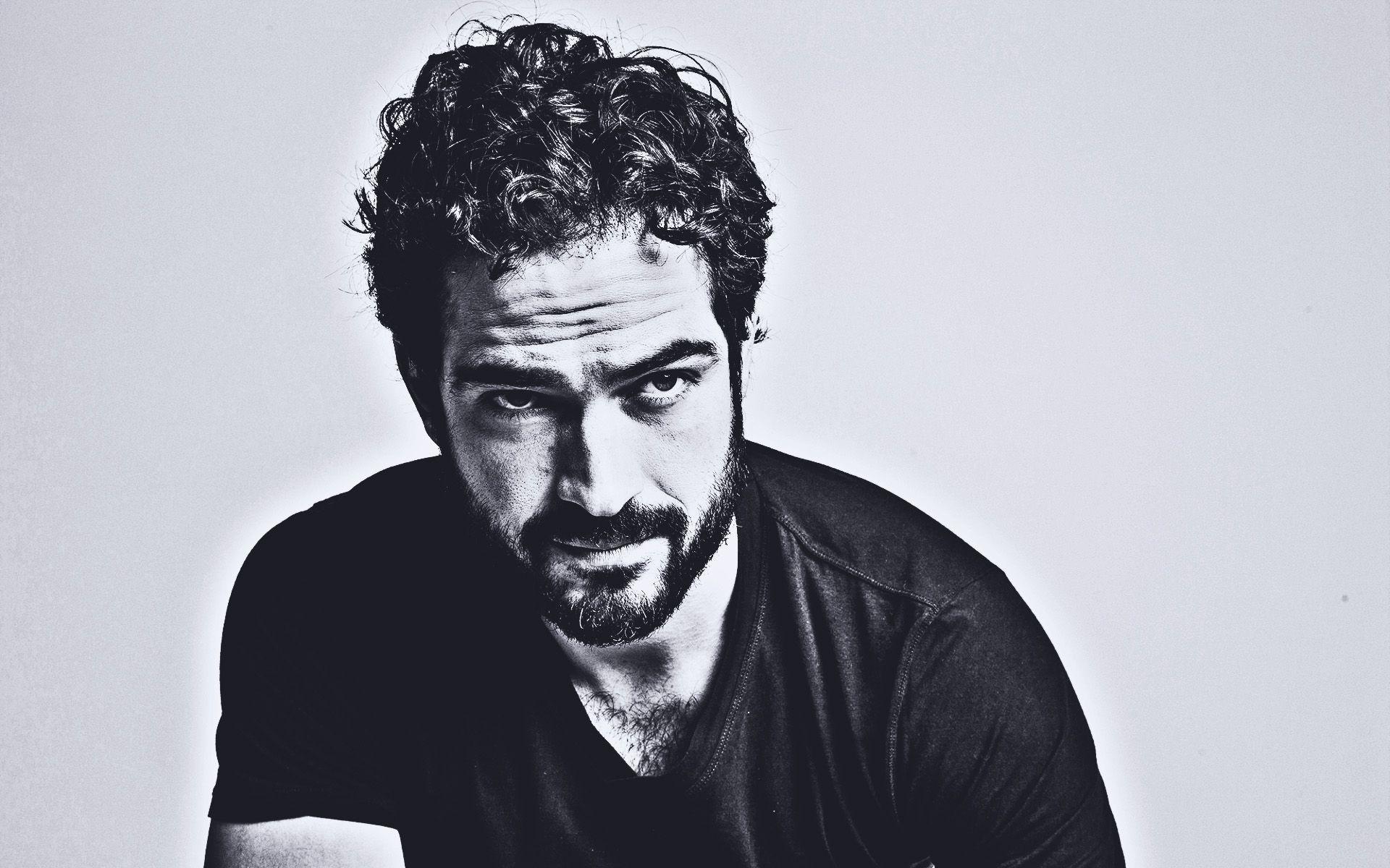 1920x1200 Download wallpaper Alfonso Herrera, mexican actor, guys, mexican celebrity, Alfonso Herrera Rodriguez, monochrome, Alfonso Herrera photohoot for desktop with resolution 1920x1200. High Quality HD picture wallpaper