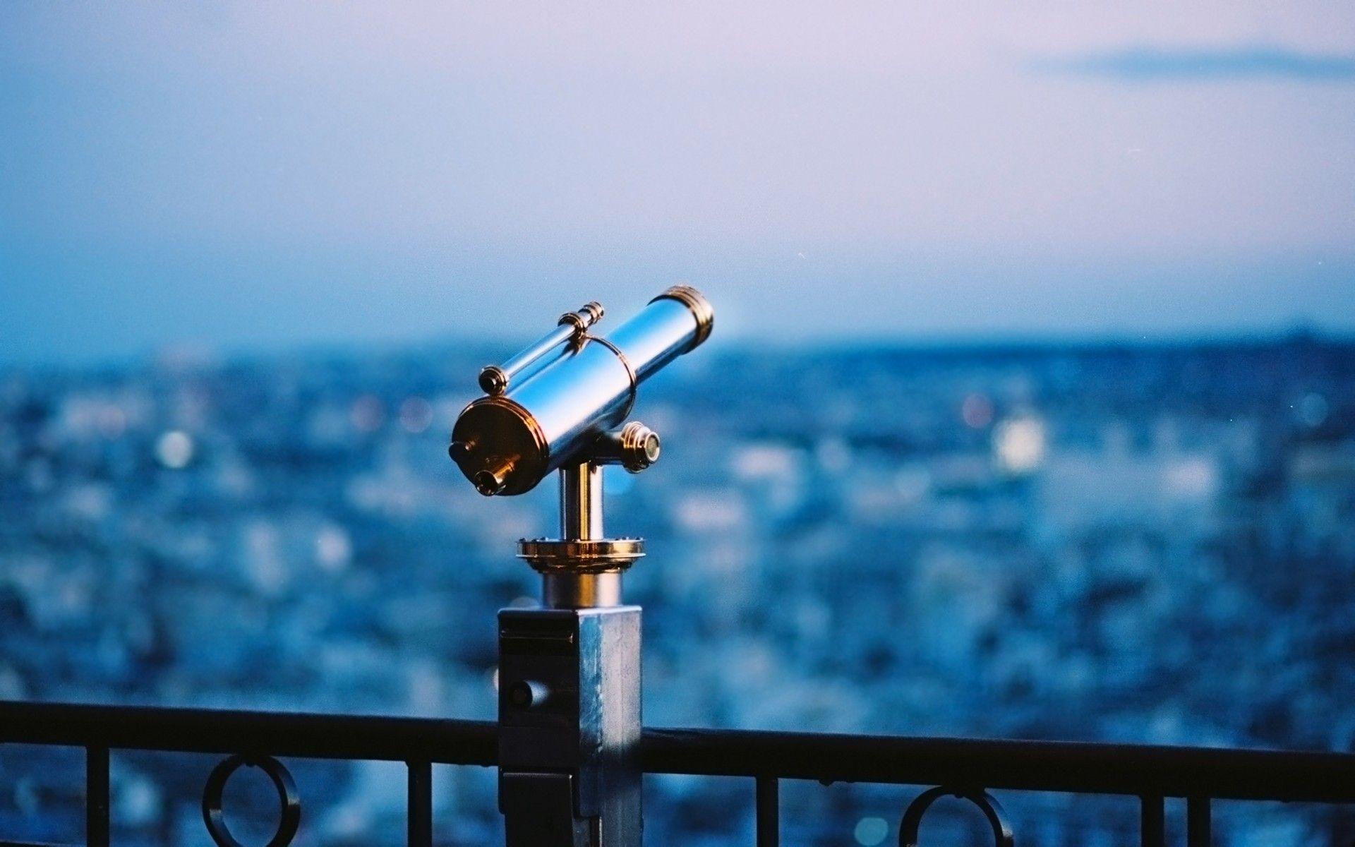 1920x1200 telescope, #binoculars, #city, #depth of field, #night, #evening. Wallpaper No. 245265. Telescope, Telescope image, Blurred background