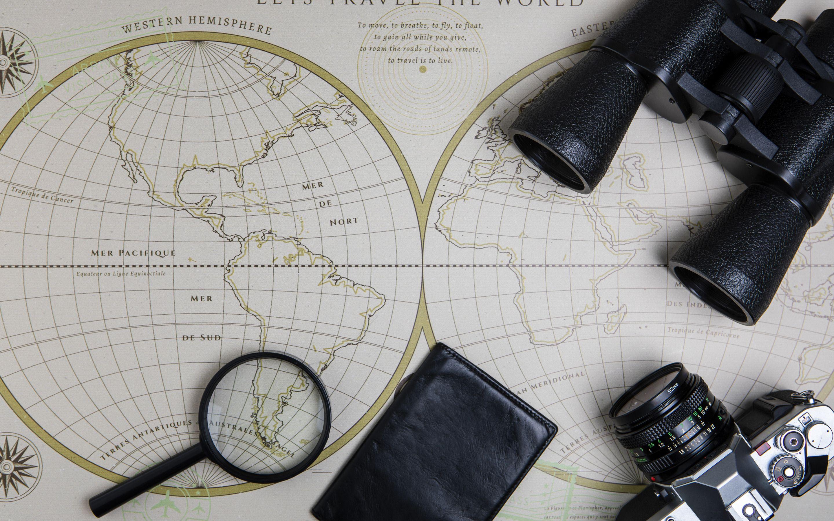 2880x1800 Download wallpaper World map .