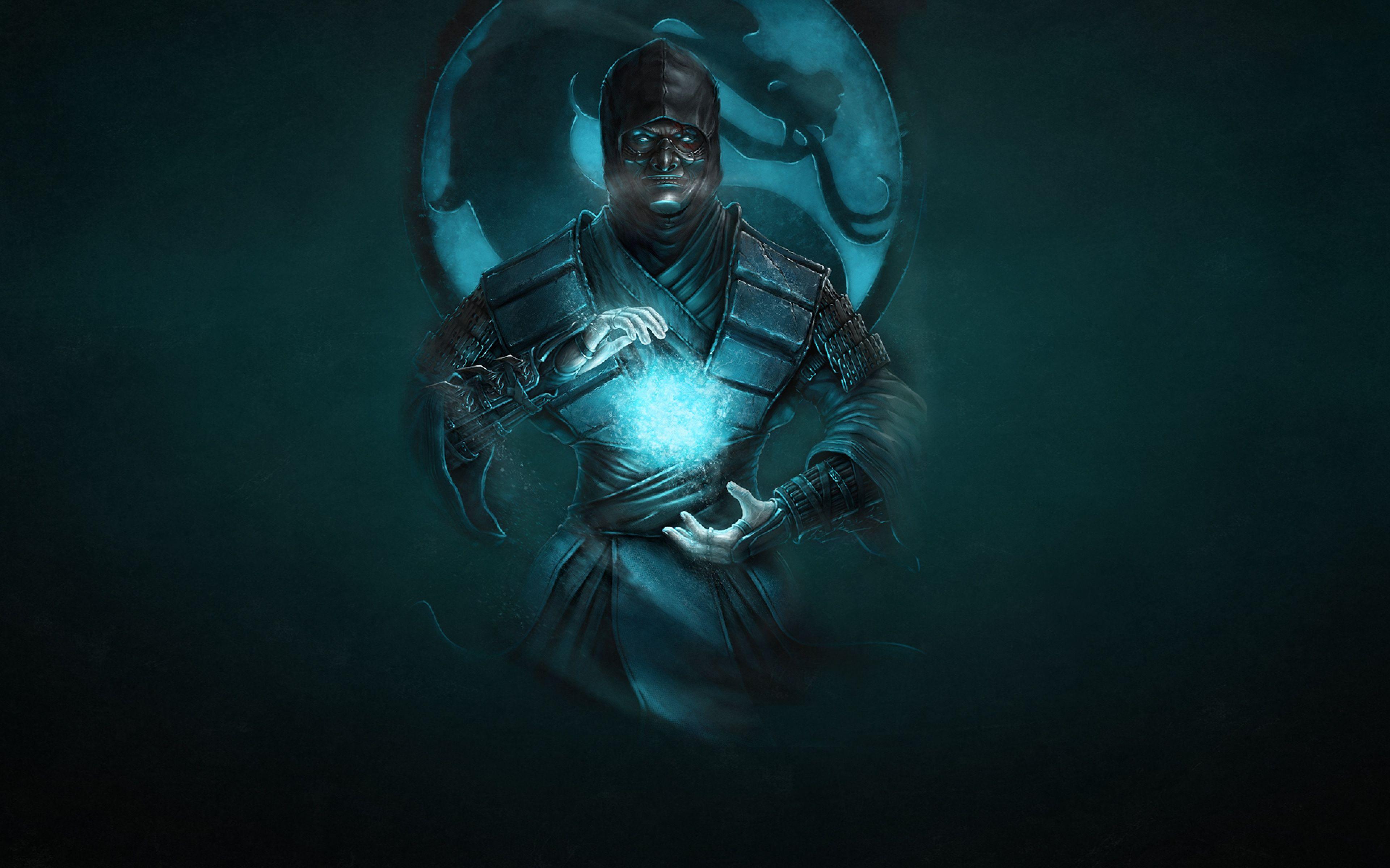 3840x2400 Mortal Kombat, Ninja, Art, Sub Zero, Cold, Dragon. Ninja Art