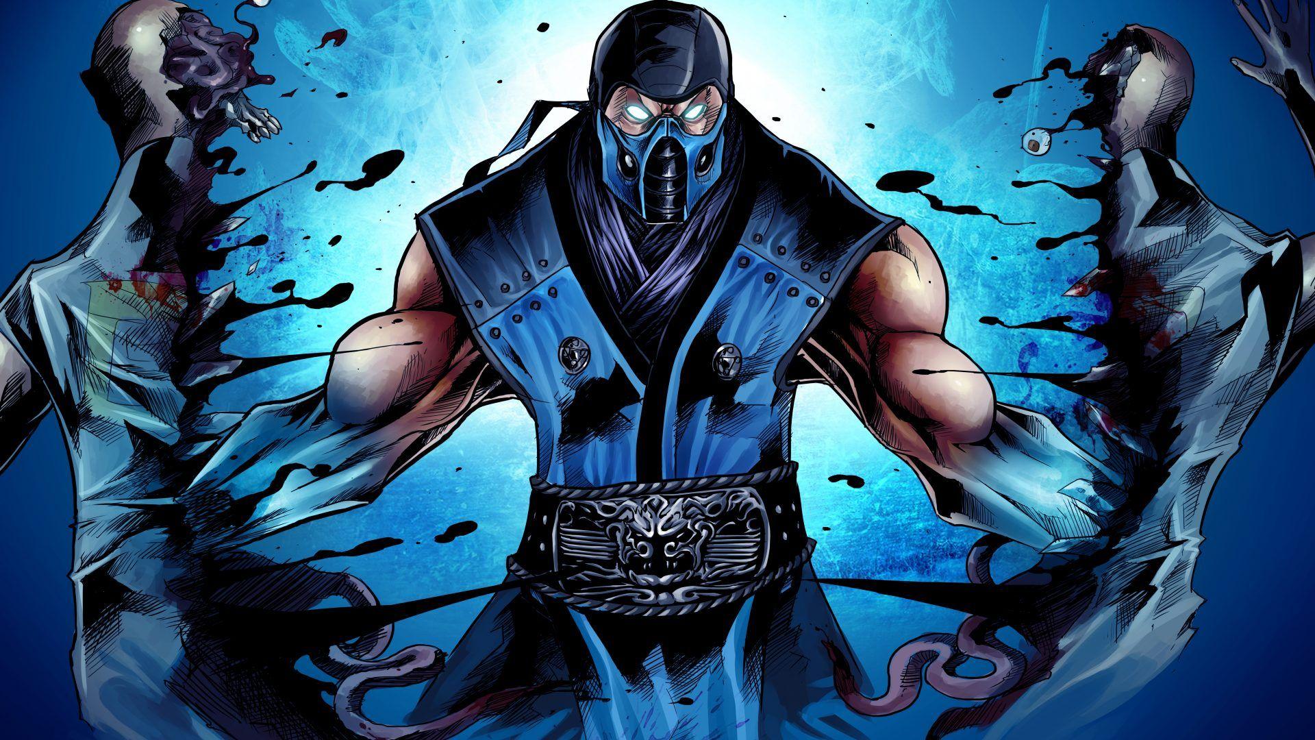 1920x1080 Download Mortal Kombat Sub Zero Ninja Art 4k Desktop Wallpaper
