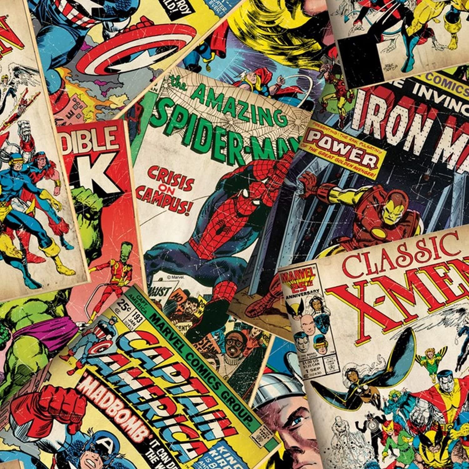 Hình nền 1500x1500 Marvel Marvel Cover Story Wallpaper 70 265 .uk: DIY & Tools