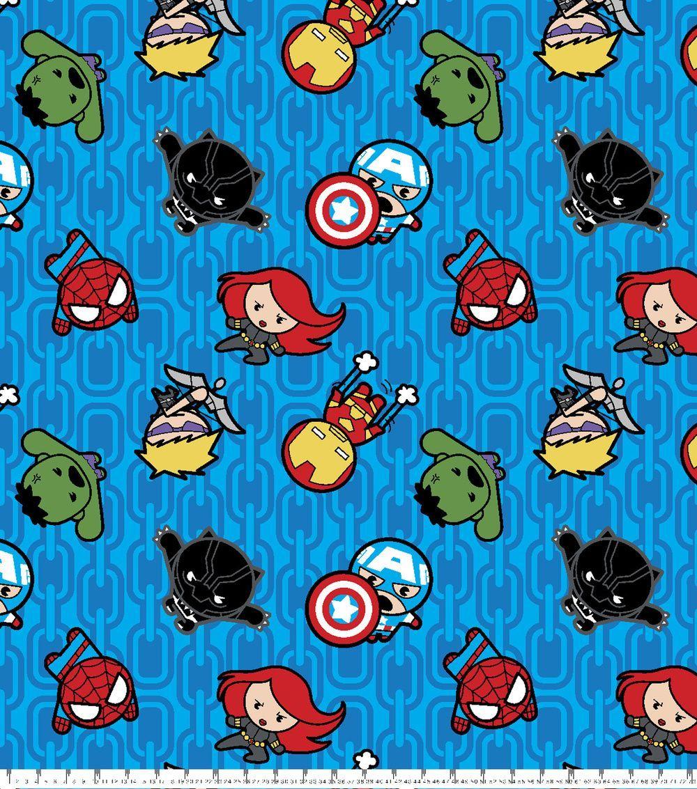 1000x1133 Marvel Fleece Fabric 59 Kawaii Action.  JOANN vào năm 2020. Vải Marvel, vải Disney, Marvel