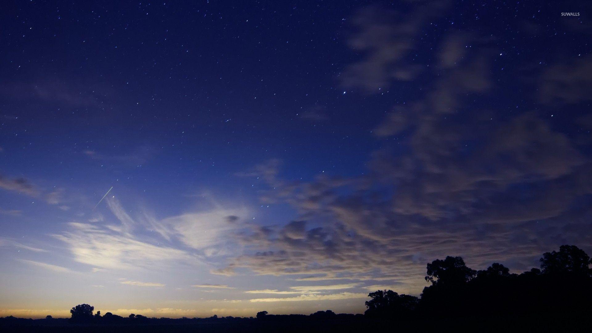 1920x1080 Dark Blue Sky Wallpaper