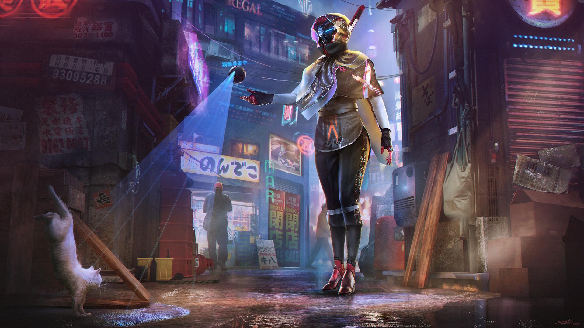 1920x1080 Droid Girl New Cyberpunk Art Wallpaper, HD Artist 4K Wallpaper, Image, Photo and Background
