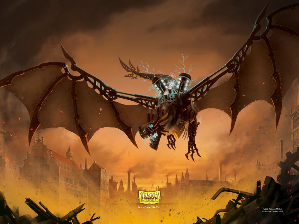 1024x768 Dragon Shield Draco Copper Playmat