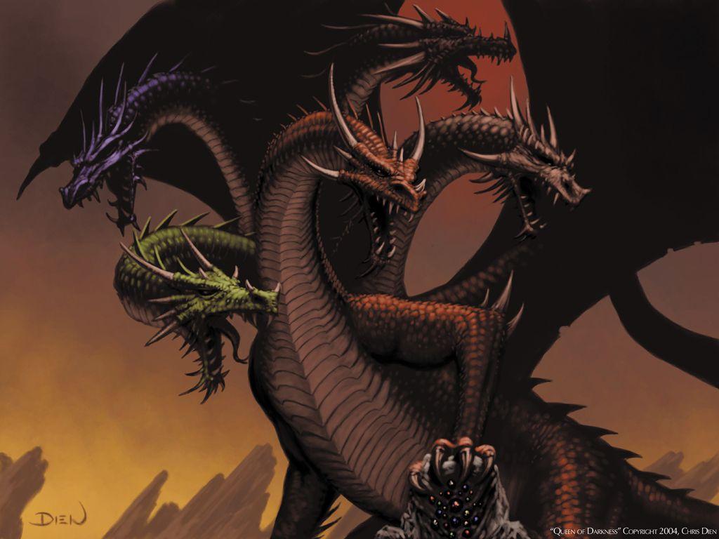 1024x768 Five Headed Dragon