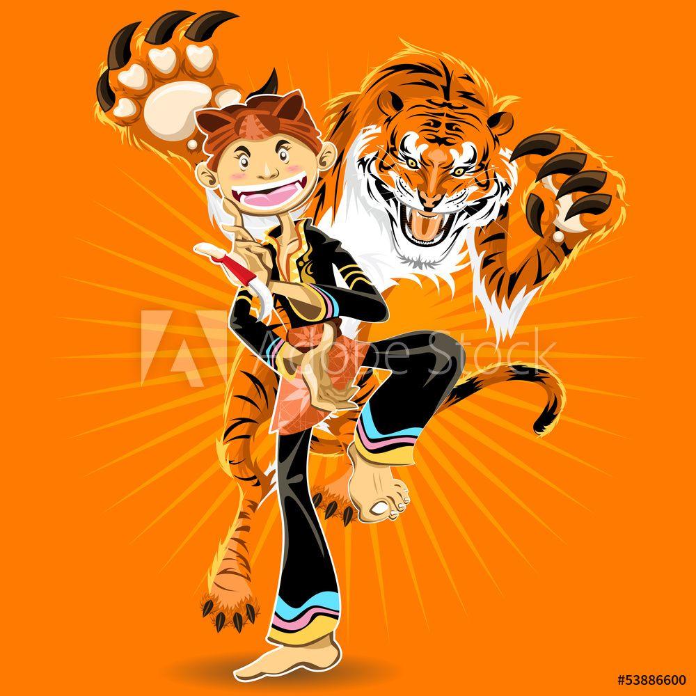 1000x1000 Pencak Silat Martial Arts Wall Mural