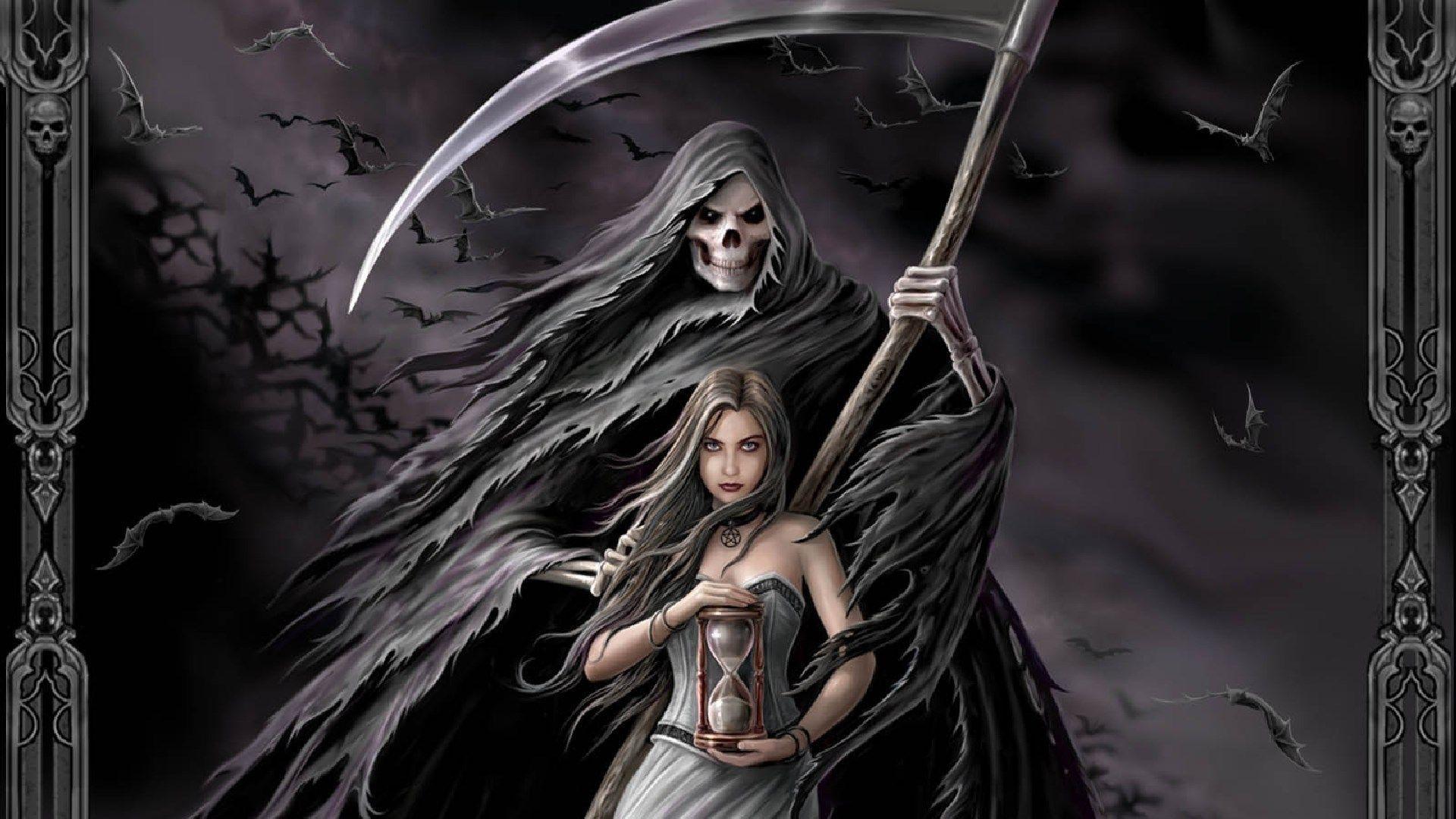 grim reaper playing cards wallpaper